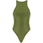 Costume da bagno con strass in verde Venuja - donna 