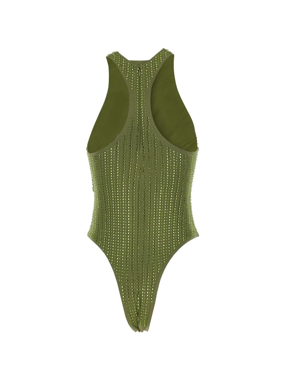 Costume da bagno con strass in verde Venuja - donna 