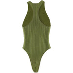 Costume da bagno con strass in verde Venuja - donna 