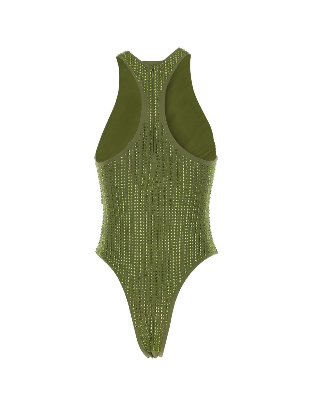 Costume da bagno con strass in verde Venuja - donna 