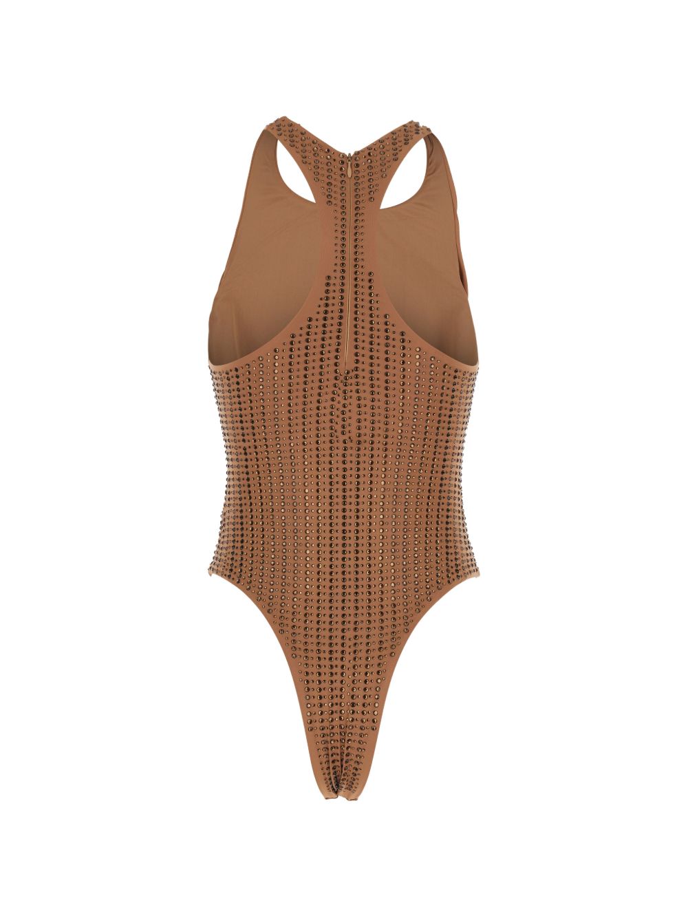 Costume da bagno con decorazione in marrone Venuja - donna 