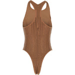 Costume da bagno con decorazione in marrone Venuja - donna 