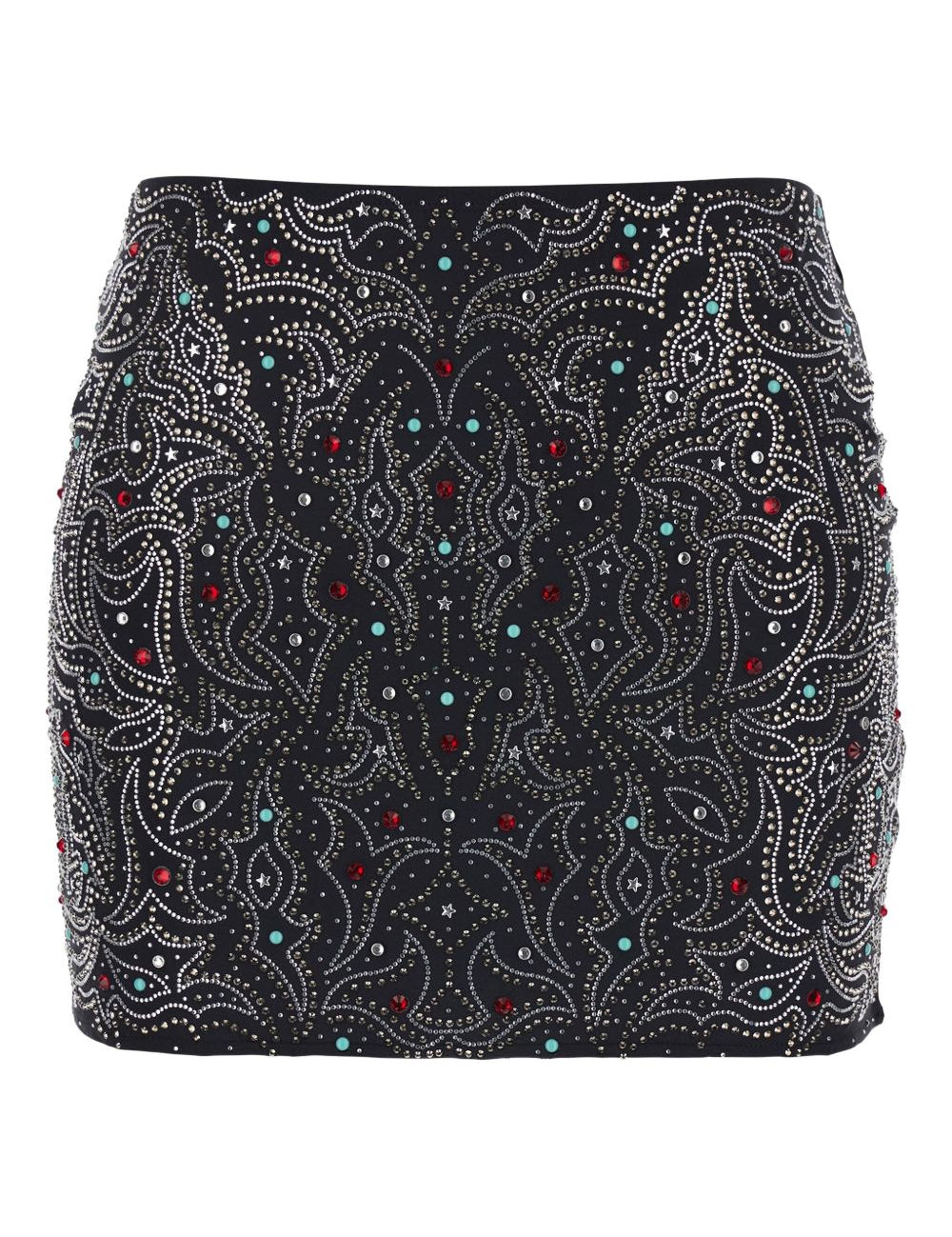 Gonna con paillettes in nero Venuja - donna 