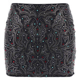 Gonna con paillettes in nero Venuja - donna 