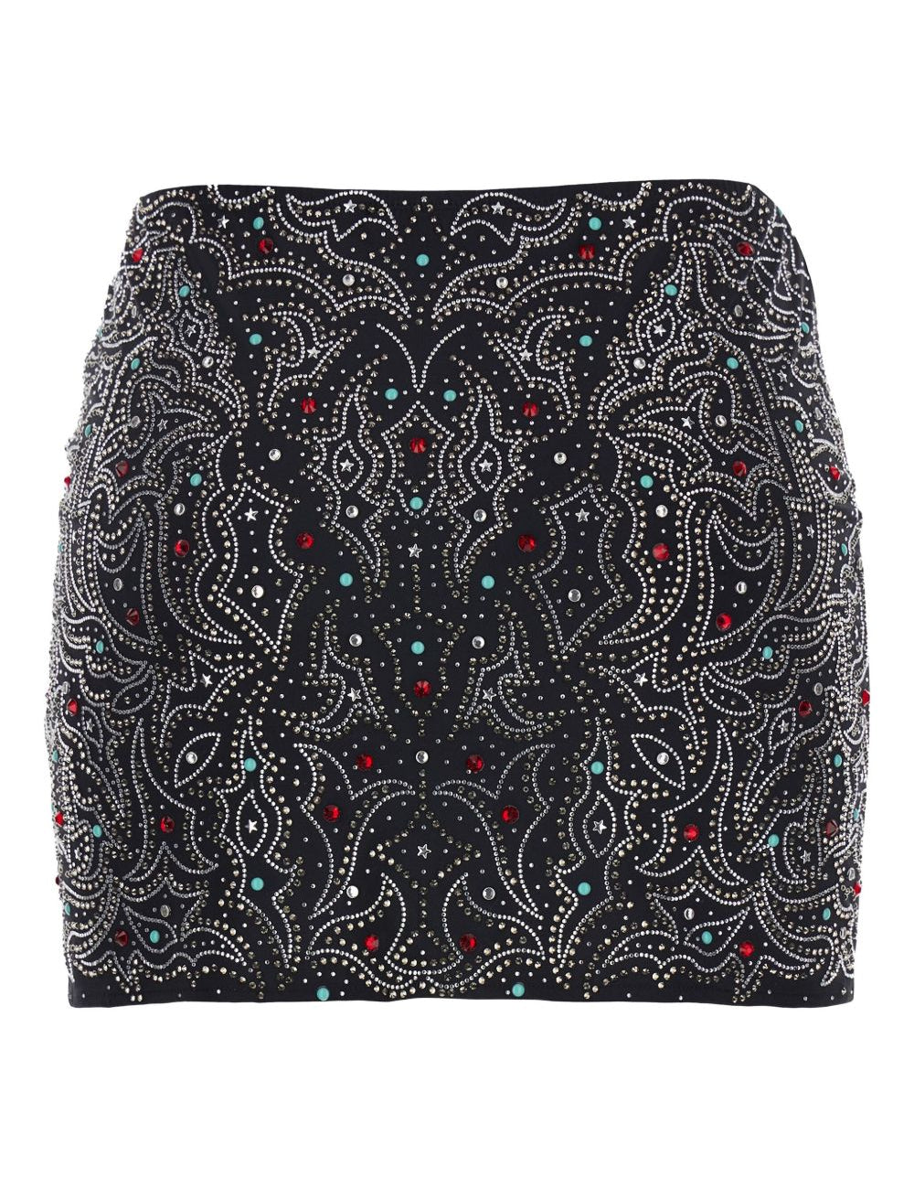 Gonna con paillettes in nero Venuja - donna 