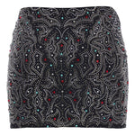 Gonna con paillettes in nero Venuja - donna 