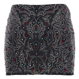 Gonna con paillettes in nero Venuja - donna 