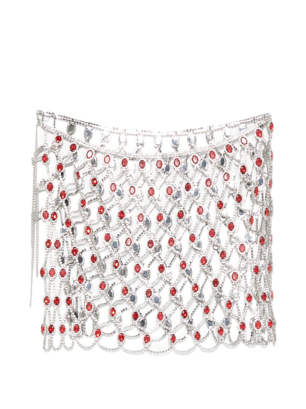 Minigonna con cristalli color argento Venuja - donna 