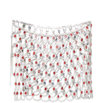 Minigonna con cristalli color argento Venuja - donna 