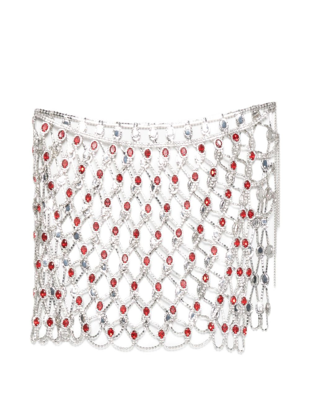 Minigonna con cristalli color argento Venuja - donna 