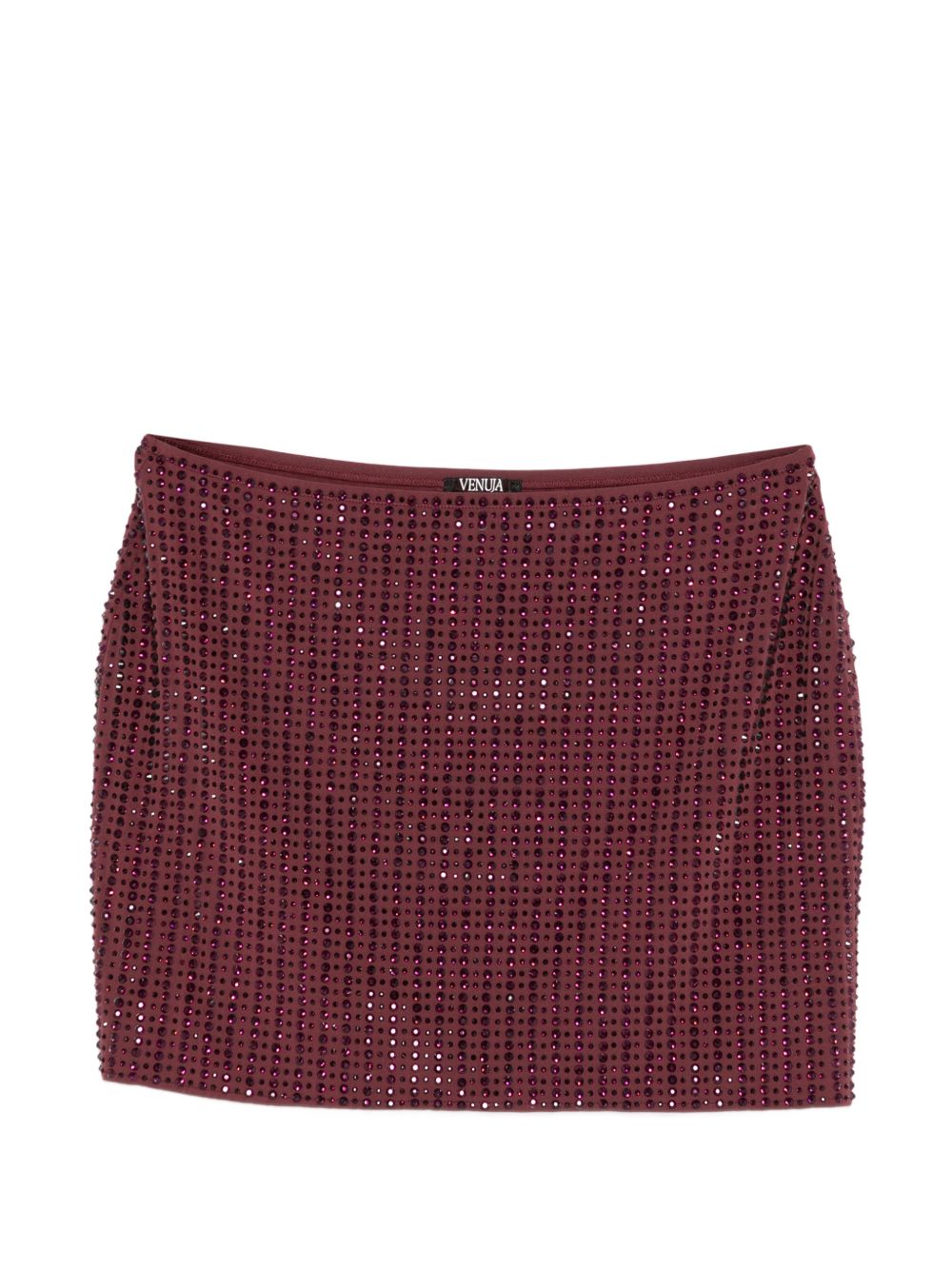Minigonna con cristalli in bordeaux Venuja - donna 