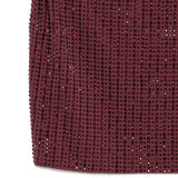 Minigonna con cristalli in bordeaux Venuja - donna 