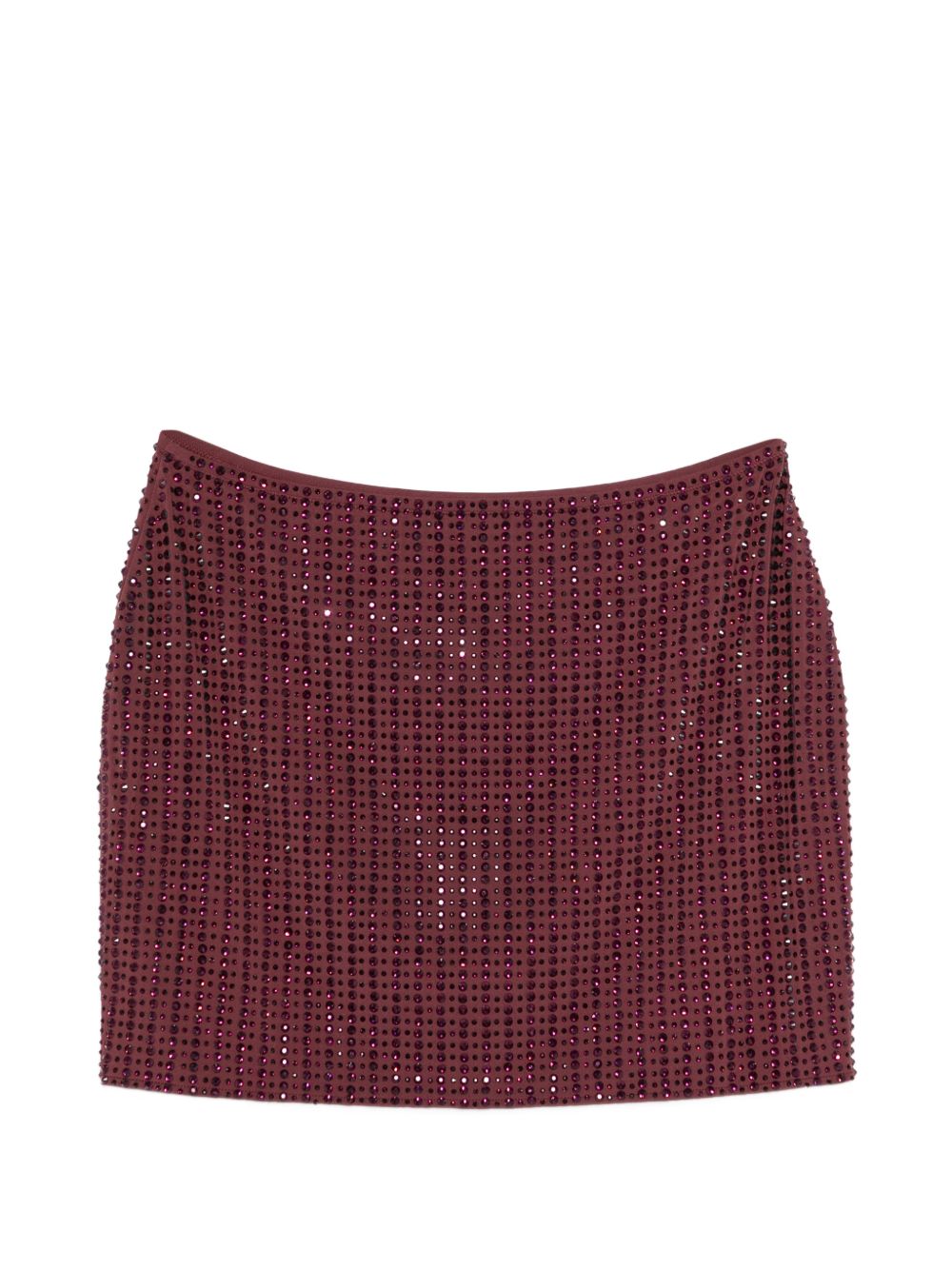Minigonna con cristalli in bordeaux Venuja - donna 