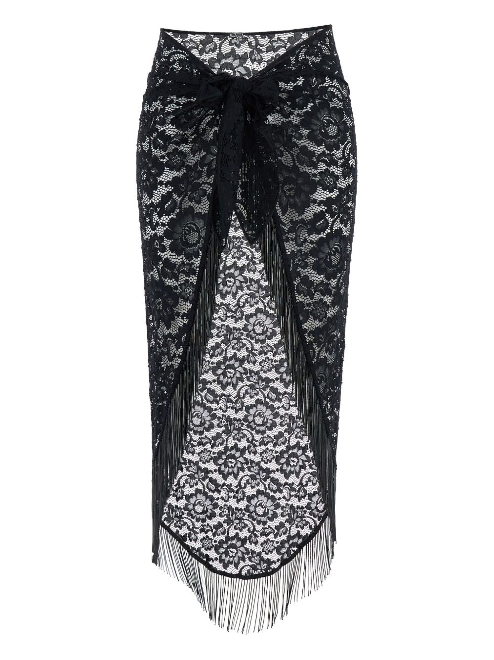 Gonna con frange in nero Venuja - donna 