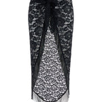 Gonna con frange in nero Venuja - donna 
