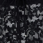 Pantaloni con inserti in pizzo in nero Venuja - donna 