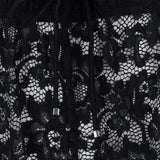Pantaloni con inserti in pizzo in nero Venuja - donna 