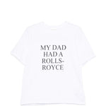 T-shirt my dad had a rolls-royce in bianco Victoria Beckham - donna 