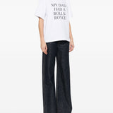 T-shirt my dad had a rolls-royce in bianco Victoria Beckham - donna 