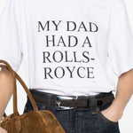 T-shirt my dad had a rolls-royce in bianco Victoria Beckham - donna 
