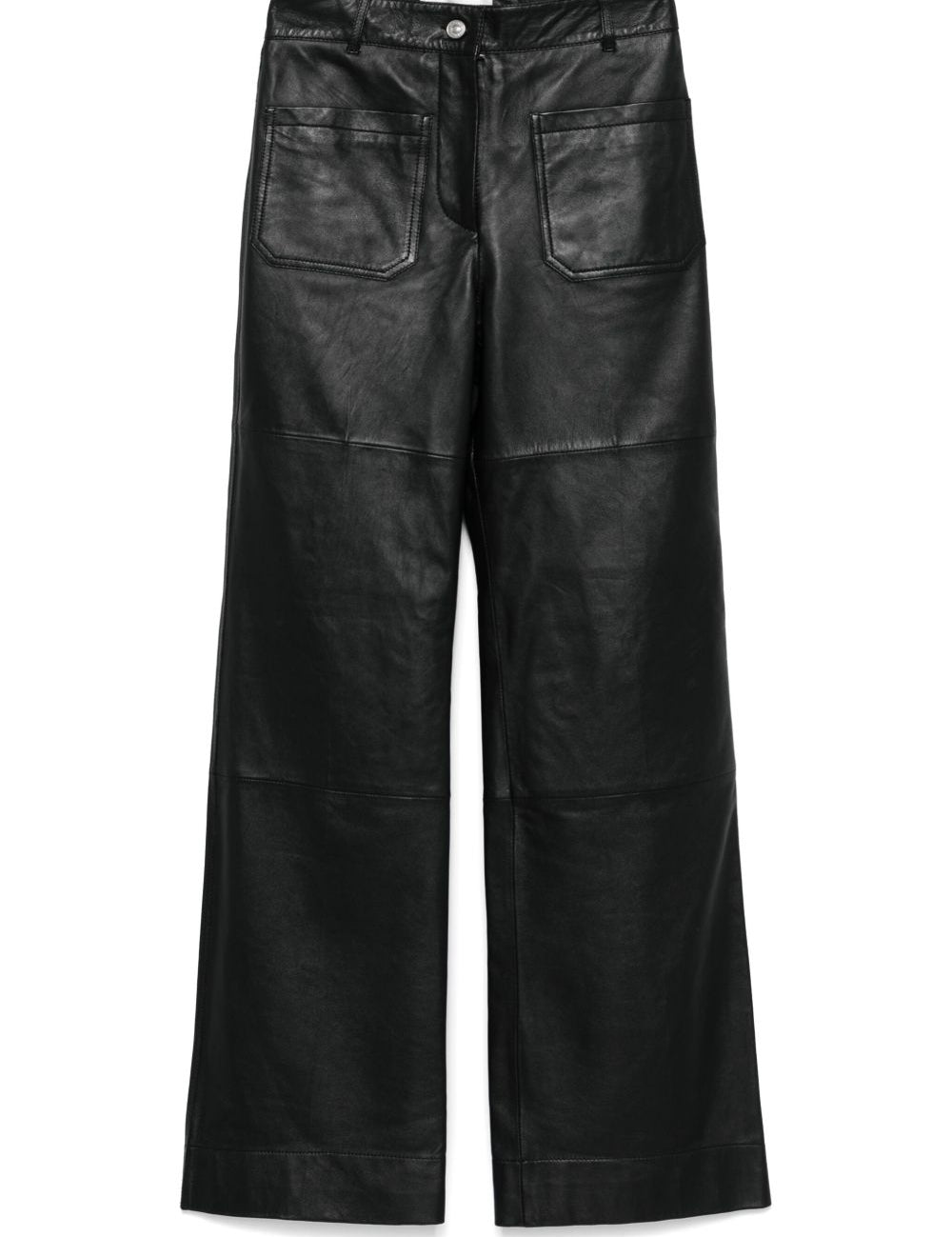 Pantaloni in pelle in nero Victoria beckham - donna 