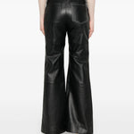 Pantaloni in pelle in nero Victoria beckham - donna 