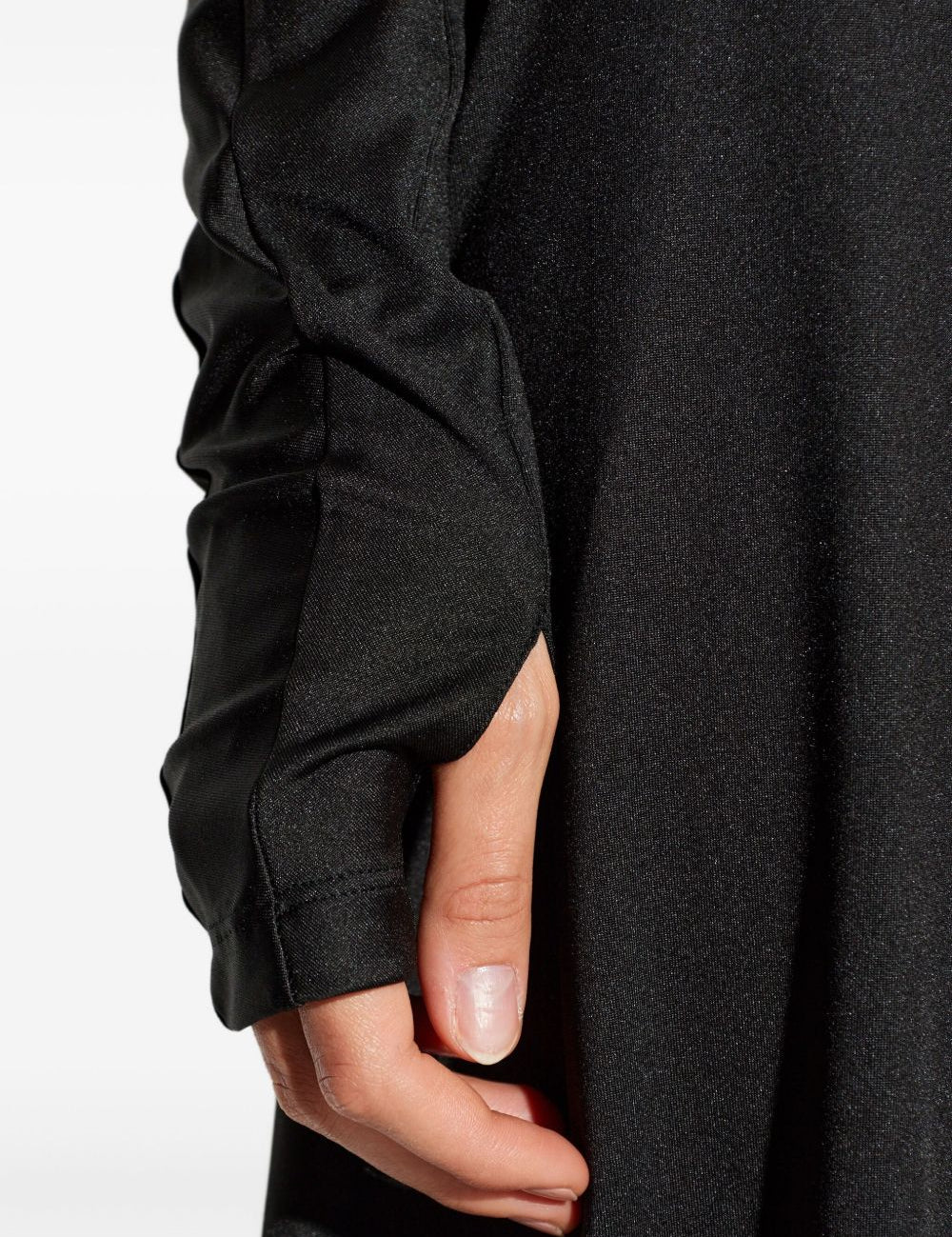 Abito midi asimmetrico in nero Victoria Beckham - donna 