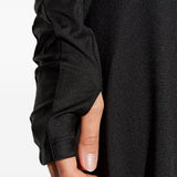 Abito midi asimmetrico in nero Victoria Beckham - donna 