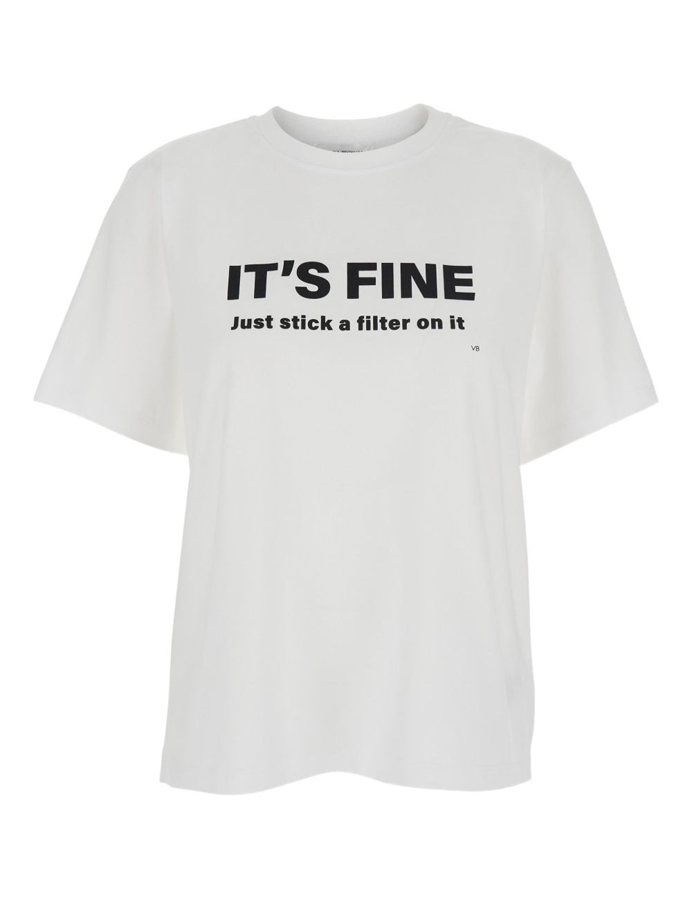 T-shirt con stampa in bianco Victoria beckham - donna 