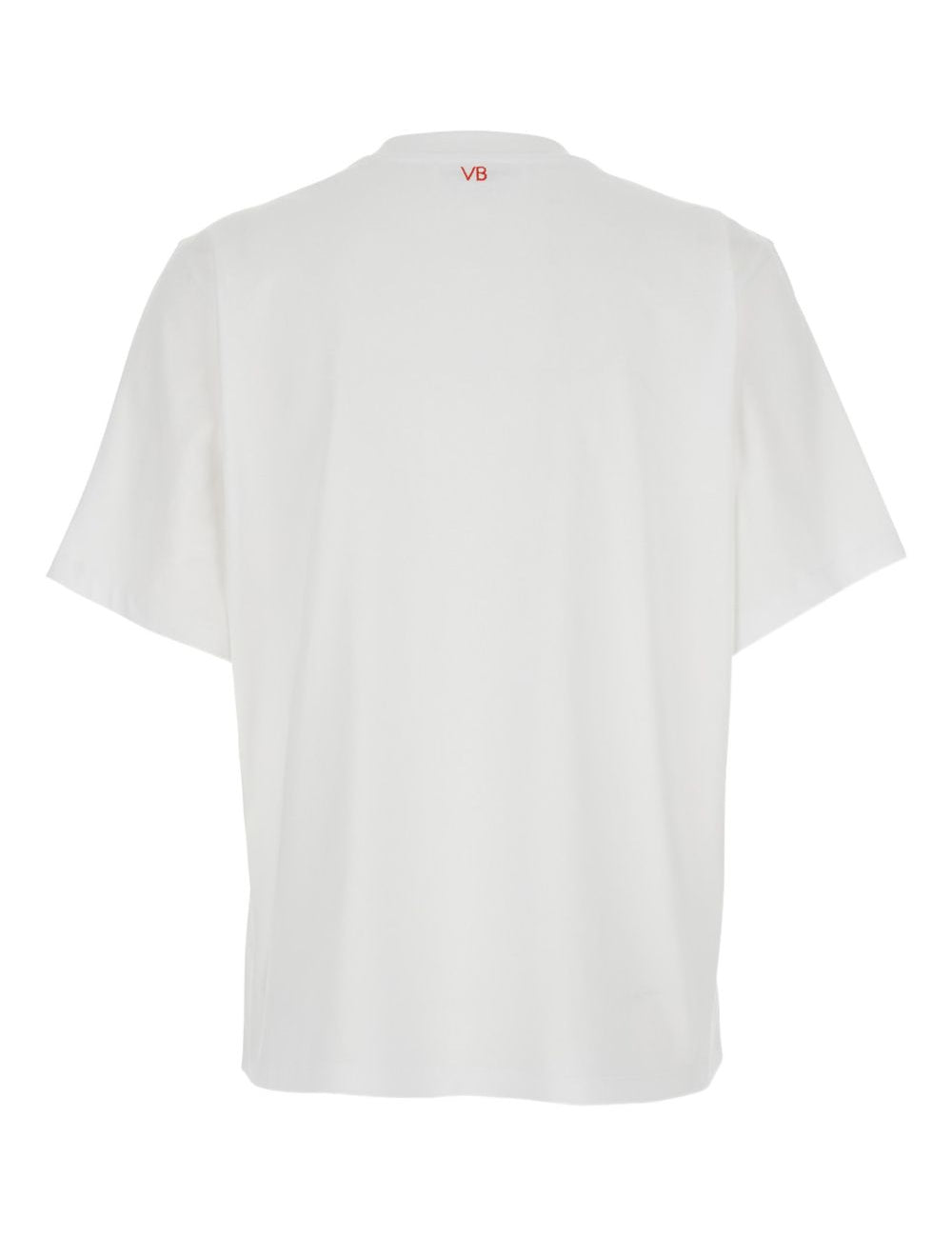 T-shirt con stampa in bianco Victoria beckham - donna 