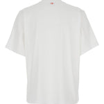 T-shirt con stampa in bianco Victoria beckham - donna 