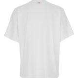T-shirt con stampa in bianco Victoria beckham - donna 