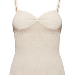 Canotta in maglia a costine in rosa Victoria beckham - donna 