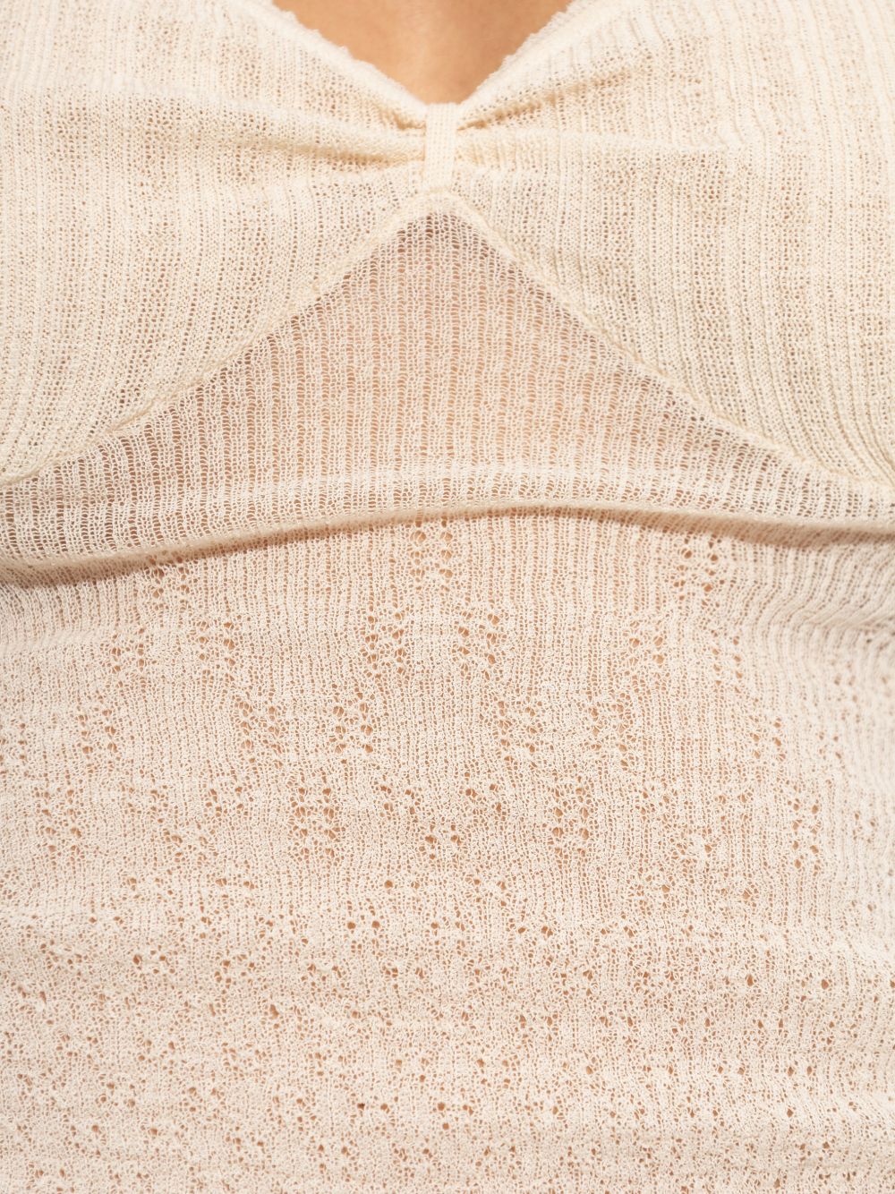 Canotta in maglia a costine in rosa Victoria beckham - donna 