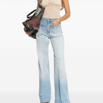 Canotta in maglia a costine in rosa Victoria beckham - donna 