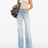 Canotta in maglia a costine in rosa Victoria beckham - donna 