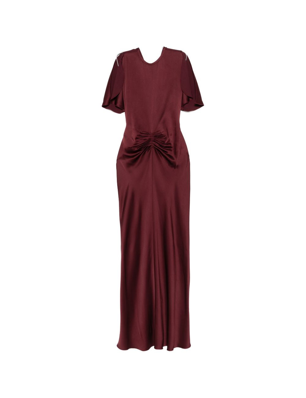 Abito con arricciatura in borgogna Victoria Beckham - donna 