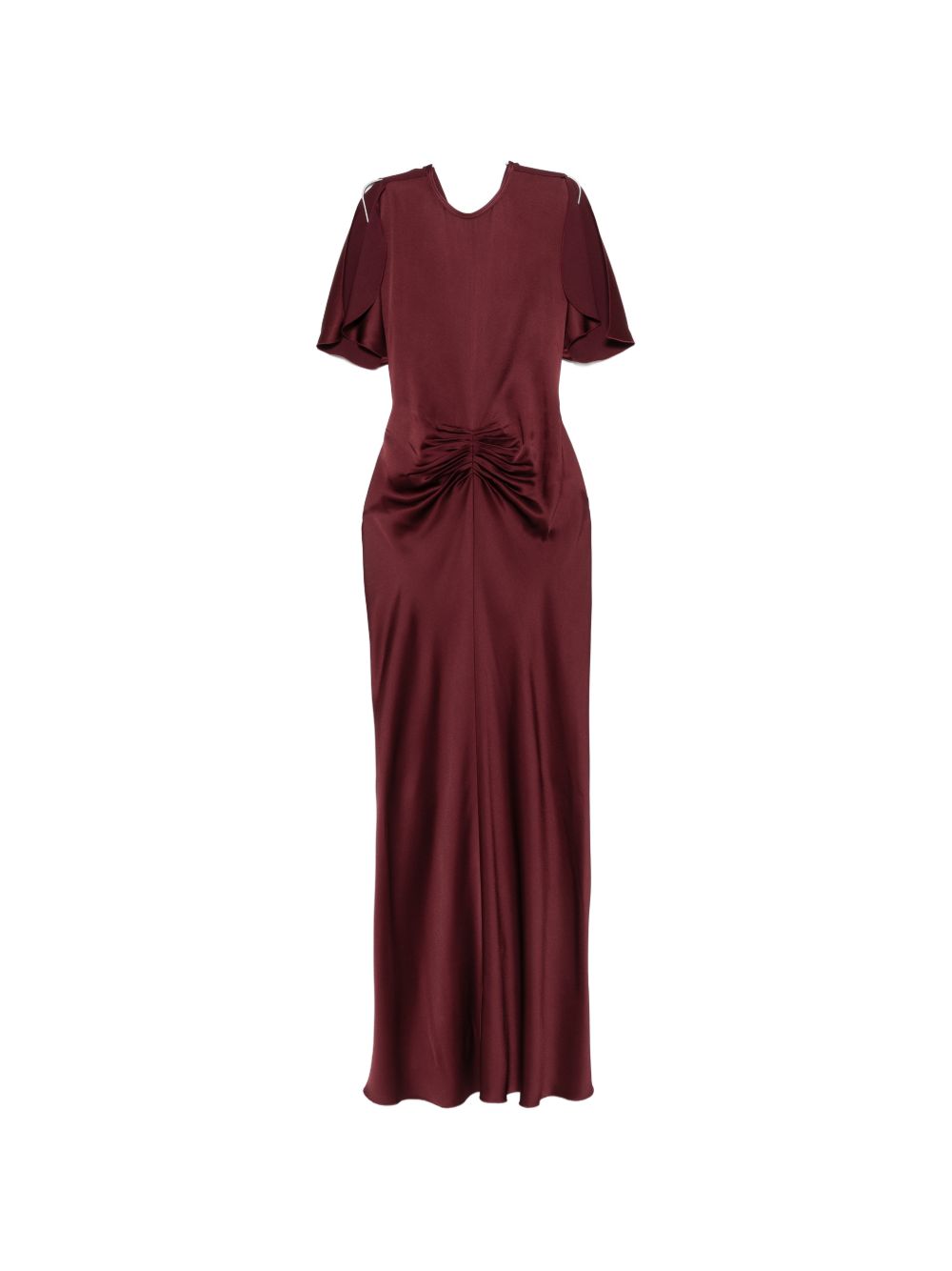 Abito con arricciatura in borgogna Victoria Beckham - donna 