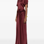 Abito con arricciatura in borgogna Victoria Beckham - donna 