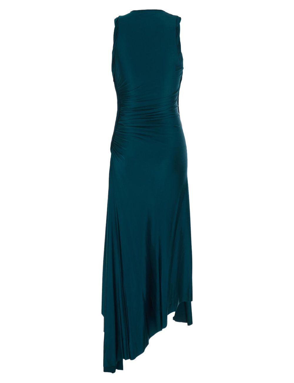 Abito midi asimmetrico in blu ottanio Victoria Beckham - donna 