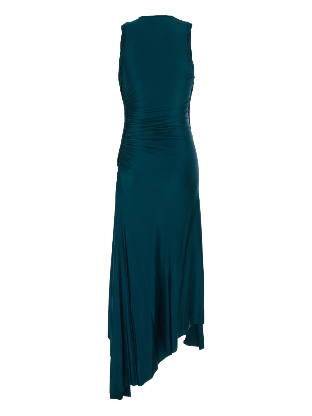 Abito midi asimmetrico in blu ottanio Victoria Beckham - donna 
