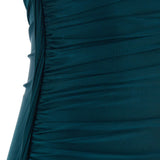 Abito midi asimmetrico in blu ottanio Victoria Beckham - donna 