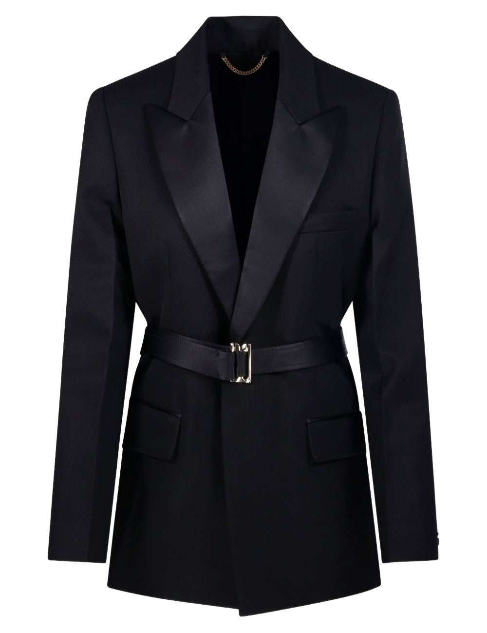 Blazer con cintura in nero Victoria beckham - donna 