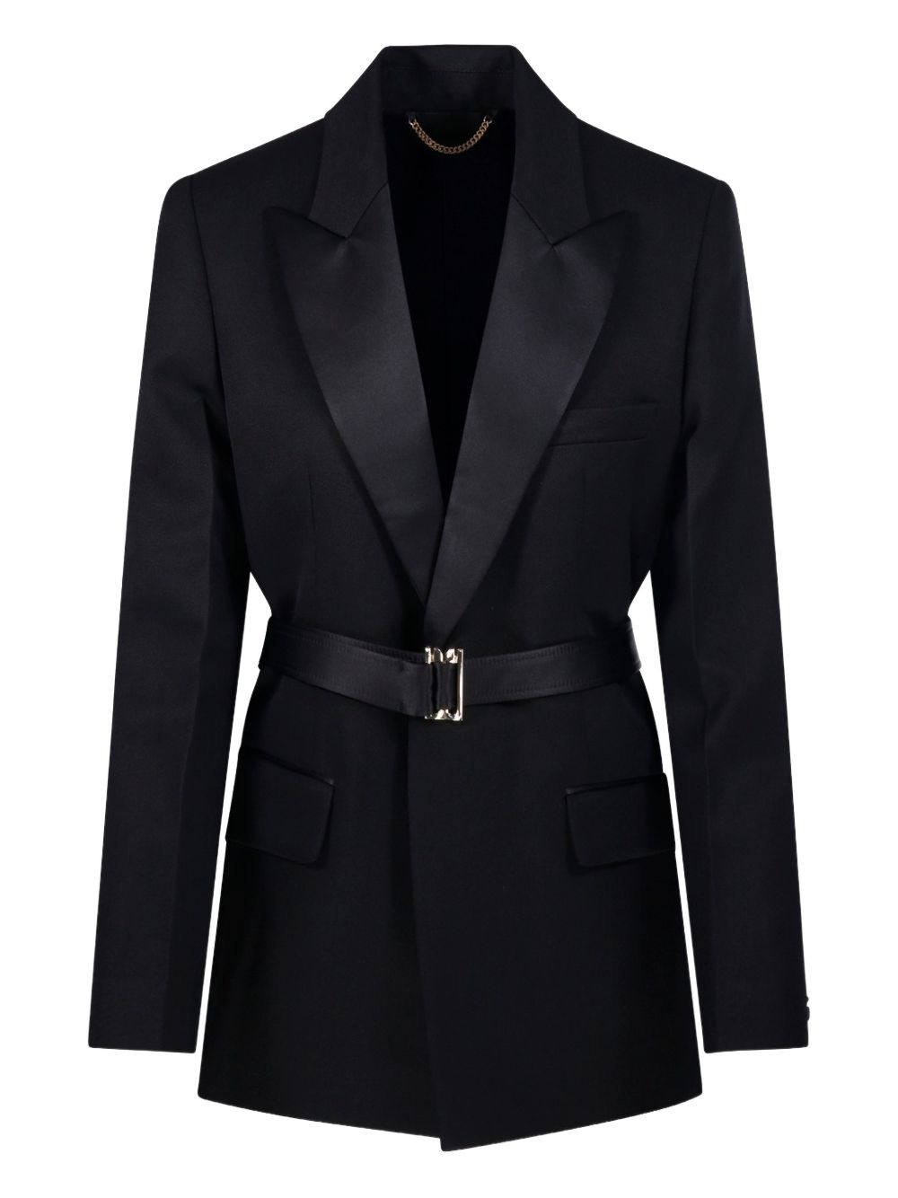 Blazer con cintura in nero Victoria beckham - donna 