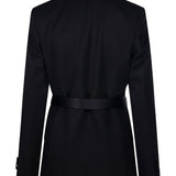 Blazer con cintura in nero Victoria beckham - donna 