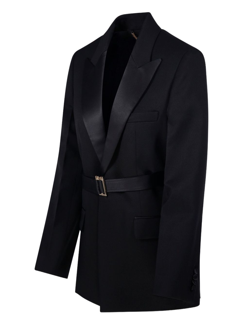 Blazer con cintura in nero Victoria beckham - donna 