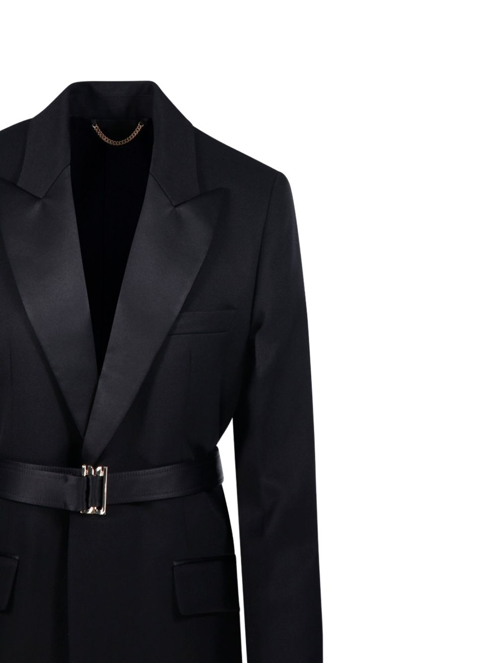 Blazer con cintura in nero Victoria beckham - donna 