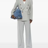 Blazer doppiopetto in grigio Victoria beckham - donna 