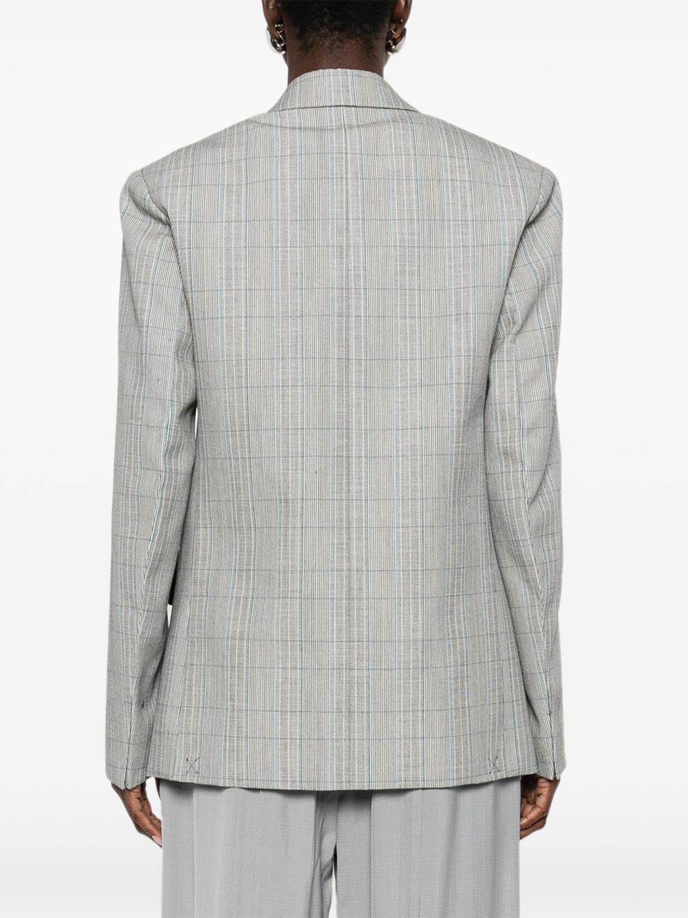 Blazer doppiopetto in grigio Victoria beckham - donna 