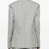 Blazer doppiopetto in grigio Victoria beckham - donna 